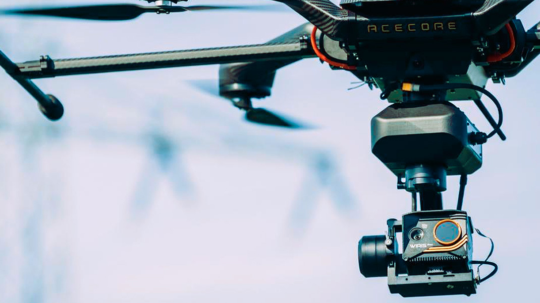 WIRIS Pro - Inspección termográfica desde el aire con dron
